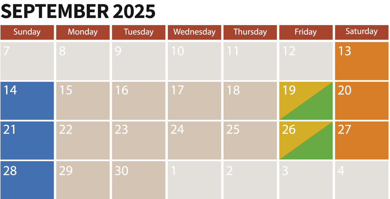  Knollbrook Farms 2025 September Hours of Operation